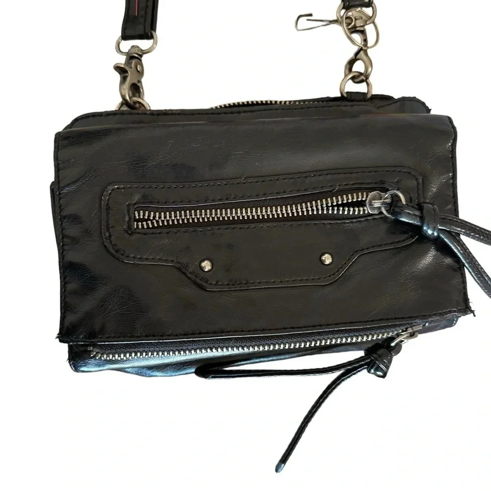 Vintage Mossimo black crossbody bag, foldable with lots of pockets